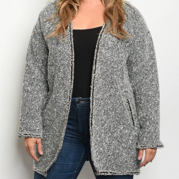 CoC Jackets & Blazers - Baby its Cold outside Collection- Tweed -Gray